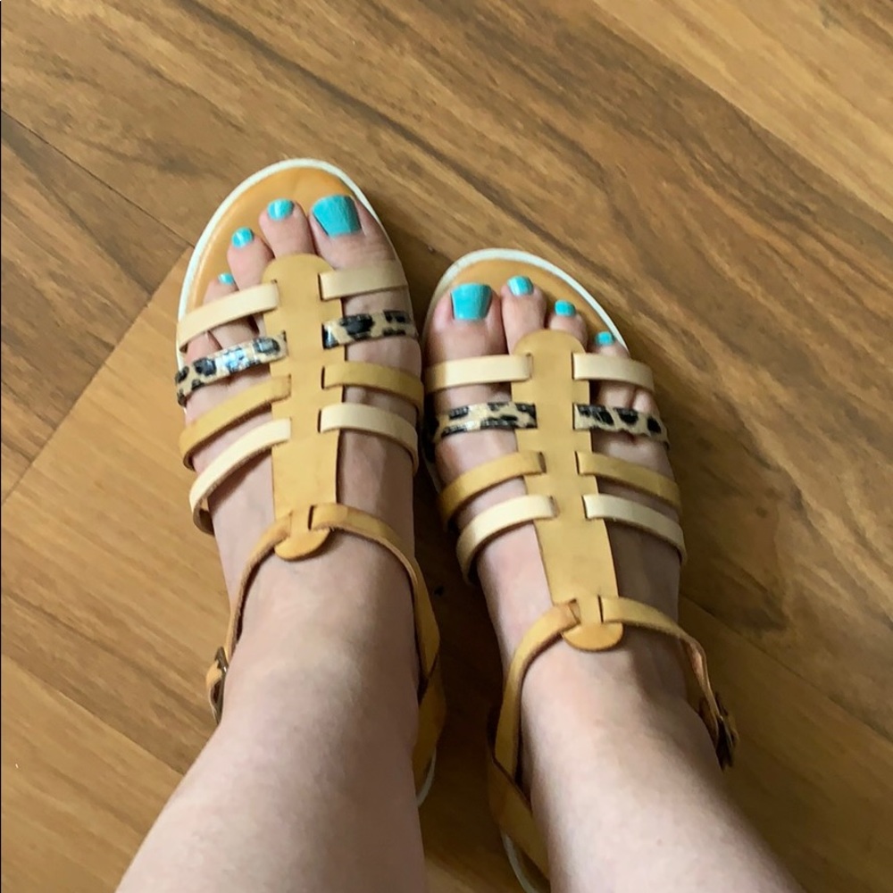 Bolaro Gladiator leaopard sandals - Picture 2 of 5